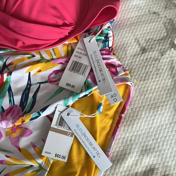 Bleu Rod Beattie Underwired Bikini Top Size 40D High Waist Bottom Size 12 - Picture 9 of 9